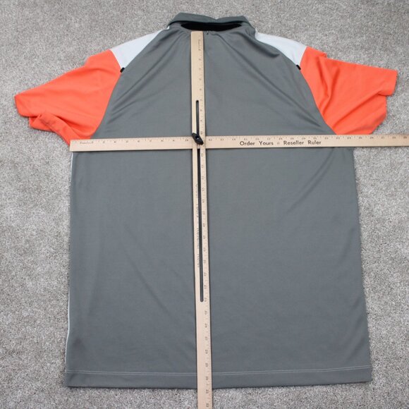 Nike Innovation Color Golf Polo Shirt Mens XL Gray Dri-Fit Tour Performance S/S - Picture 10 of 13